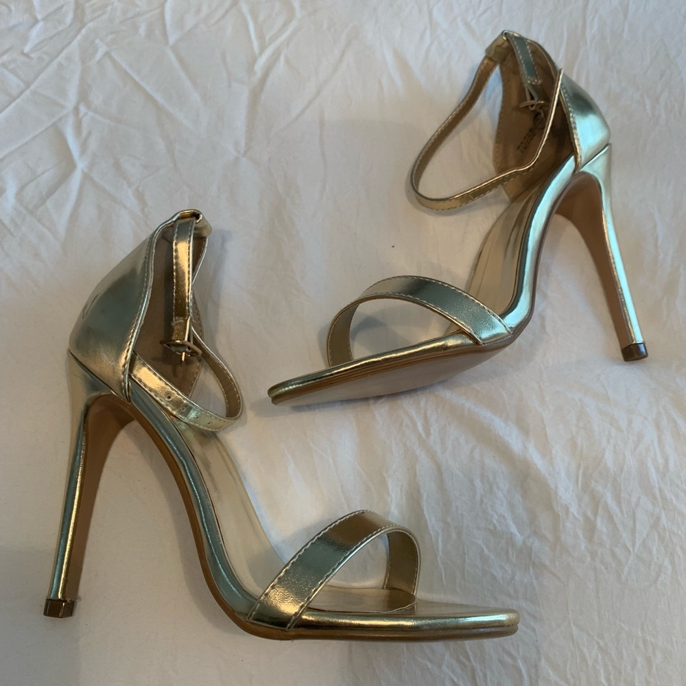 Gold Pretty Little Thing Sandals